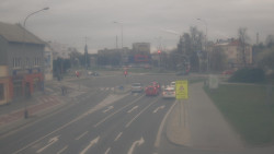 Křižovatka ulic Komenského a Velké Novosady