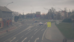 Křižovatka ulic Komenského a Velké Novosady