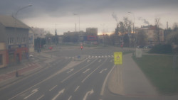 Křižovatka ulic Komenského a Velké Novosady