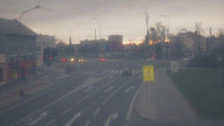 Křižovatka ulic Komenského a Velké Novosady