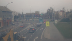 Křižovatka ulic Komenského a Velké Novosady