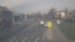 Křižovatka ulic Komenského a Velké Novosady