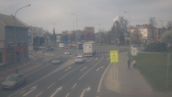 Křižovatka ulic Komenského a Velké Novosady