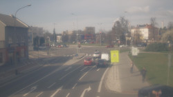 Křižovatka ulic Komenského a Velké Novosady