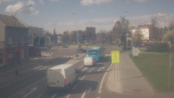 Křižovatka ulic Komenského a Velké Novosady