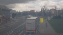 Křižovatka ulic Komenského a Velké Novosady