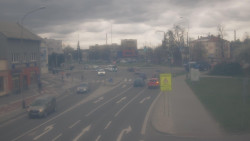 Křižovatka ulic Komenského a Velké Novosady