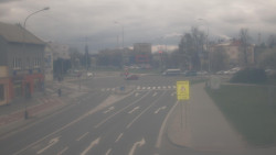 Křižovatka ulic Komenského a Velké Novosady