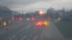 Křižovatka ulic Komenského a Velké Novosady