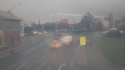 Křižovatka ulic Komenského a Velké Novosady