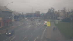 Křižovatka ulic Komenského a Velké Novosady