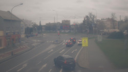 Křižovatka ulic Komenského a Velké Novosady