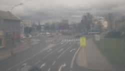 Křižovatka ulic Komenského a Velké Novosady