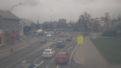 Křižovatka ulic Komenského a Velké Novosady