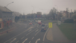 Křižovatka ulic Komenského a Velké Novosady