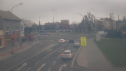 Křižovatka ulic Komenského a Velké Novosady