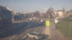 Křižovatka ulic Komenského a Velké Novosady