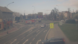 Křižovatka ulic Komenského a Velké Novosady