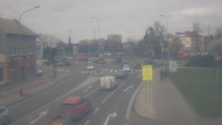 Křižovatka ulic Komenského a Velké Novosady