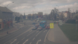 Křižovatka ulic Komenského a Velké Novosady