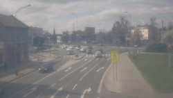 Křižovatka ulic Komenského a Velké Novosady