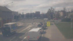 Křižovatka ulic Komenského a Velké Novosady