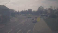 Křižovatka ulic Komenského a Velké Novosady