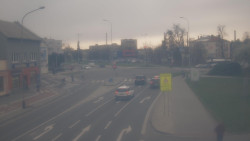 Křižovatka ulic Komenského a Velké Novosady