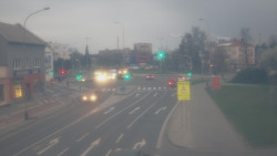 Křižovatka ulic Komenského a Velké Novosady