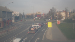 Křižovatka ulic Komenského a Velké Novosady