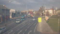 Křižovatka ulic Komenského a Velké Novosady