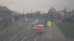 Křižovatka ulic Komenského a Velké Novosady