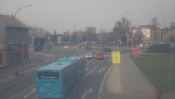 Křižovatka ulic Komenského a Velké Novosady