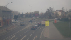 Křižovatka ulic Komenského a Velké Novosady