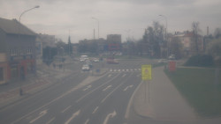 Křižovatka ulic Komenského a Velké Novosady