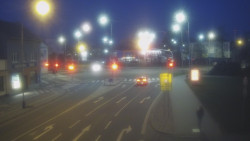 Křižovatka ulic Komenského a Velké Novosady