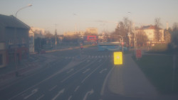 Křižovatka ulic Komenského a Velké Novosady