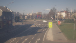 Křižovatka ulic Komenského a Velké Novosady