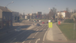 Křižovatka ulic Komenského a Velké Novosady