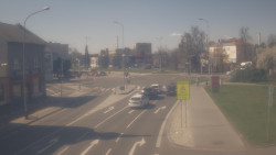 Křižovatka ulic Komenského a Velké Novosady