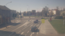 Křižovatka ulic Komenského a Velké Novosady