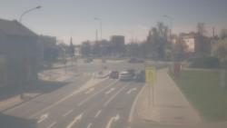 Křižovatka ulic Komenského a Velké Novosady