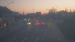 Křižovatka ulic Komenského a Velké Novosady