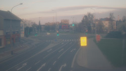 Křižovatka ulic Komenského a Velké Novosady