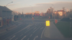 Křižovatka ulic Komenského a Velké Novosady