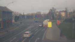 Křižovatka ulic Komenského a Velké Novosady