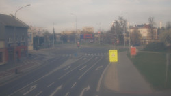 Křižovatka ulic Komenského a Velké Novosady