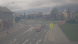 Křižovatka ulic Komenského a Velké Novosady