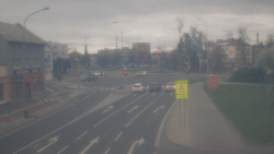 Křižovatka ulic Komenského a Velké Novosady