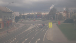 Křižovatka ulic Komenského a Velké Novosady